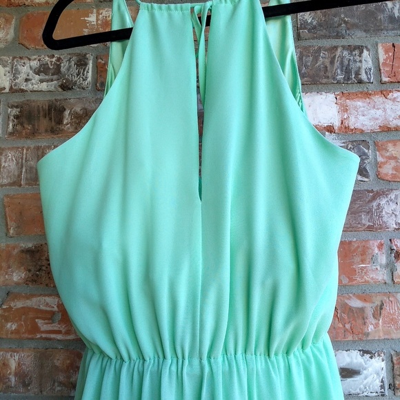 Gianni Bini szXS Mint Green Chiffon Maxi - Picture 7 of 7
